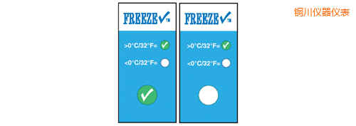 銅川溫度指示標簽 冷凍檢查 Thermolabels